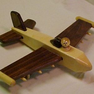 One Man Wooden Toy Jet #203